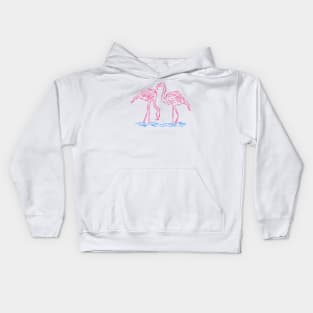 Minimalist Flamingo Kids Hoodie